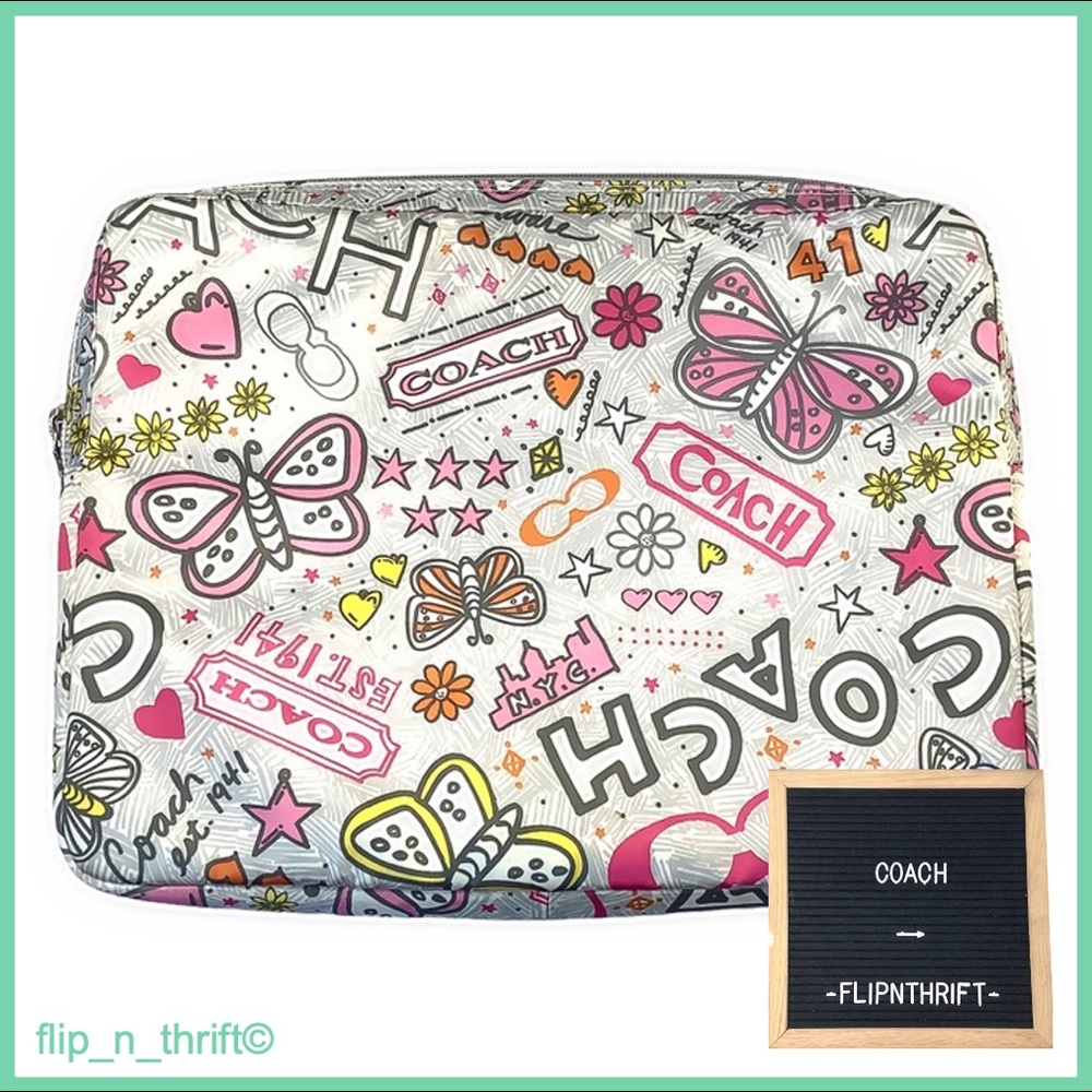 💗COACH Laptop💻 Case